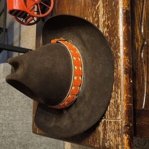 Vintage Stetson Billy The Kidd Cowboy Hat Size 7 3/8 Pre Owned